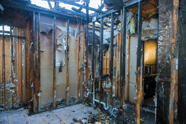 Professional Soot Cleanup technician working in Poolesville, MD